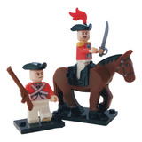 2 Soldados Minifiguras Infanteria Caballo Imperio Inglaterra