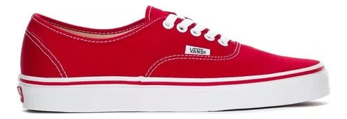 Tenis Casual Unisex Vans Authentic Ee3red Rojo Original!