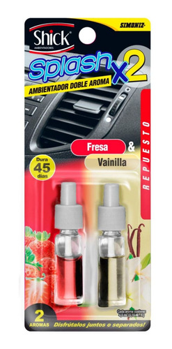 Ambientador Repuesto Shick Splash X2 Fresa Vain... Simoniz