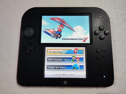 Nintendo 2ds Original Color Rojo Negro + Cargador + Juegos