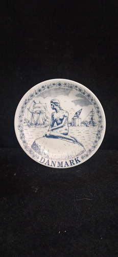 Antiguo Platito Decorativo De Dinamarca 