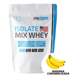 Isolate Mix Whey, 900g - Melhor Proteína & Sabor Sabor Banana Caramelizada