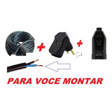 Monte Extensão 2 Plug 20a Tomada +5 M Cabo Fio Prova Dagua 