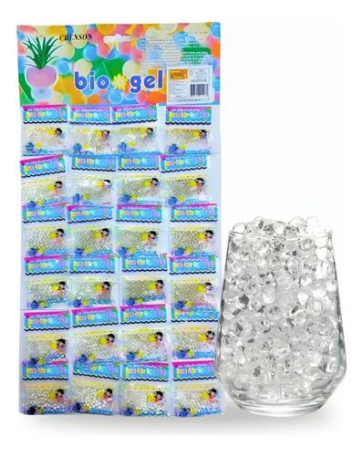 Bolinhas Gel Orbeez Orbis Cresce Agua Transparente 24 Pacote