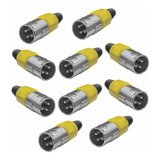 30 Piezas Conector Canon Xlr Plug Macho Varios Colores