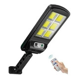 Lampara Luminaria Suburbana Led Solar Sensor Y Control Lion Color Negro Lion Tools 2831