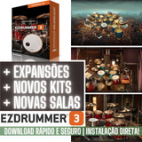 Ezdrummer 3 Full + 50 Expansões + Midi Pack + Kits Novos!