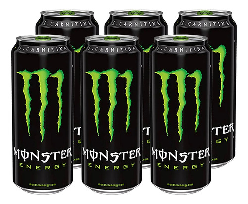 Pack De 6 Bebida Monster Original 473ml