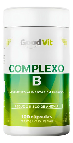 Complexo B12 Concentrado 100 Cápsulas Good Vit Energia Saúde