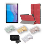 Cristal Y Estuche + Teclado Tab Para Lenovo M10 Hd Tb-x306