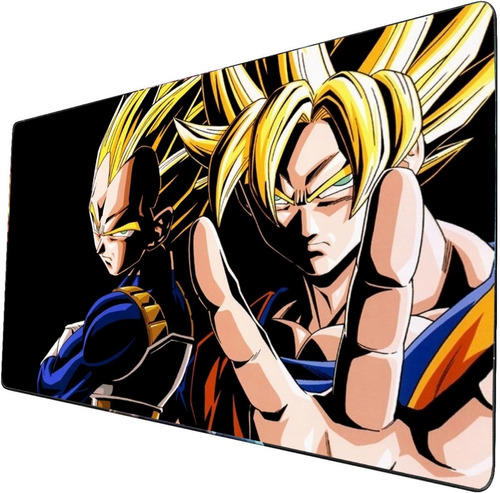 Mouse Pad Largo Anime Dragon Ball Vegeta Y Goku Ssj  40x90cm