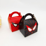 50 Cajitas Dulcero Aguinaldos Recuerdo Compatible Spiderman