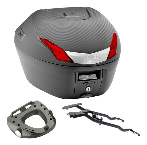 Baul Trasero 34 L Con Soporte Kawasaki Ninja 300 2013 A 2018