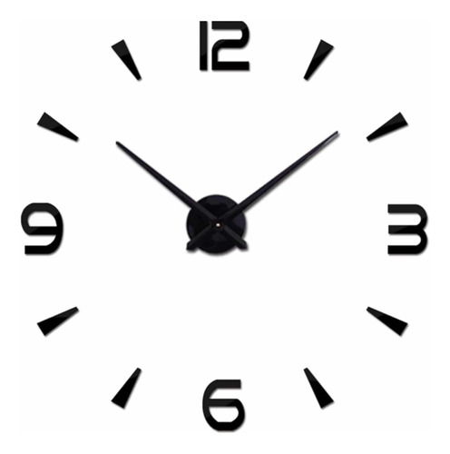 Reloj 3d De Pared Minimalista Hecho En Madera Laminada/100cm