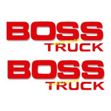Calcomannia Boss Truck Chevrolet Accesorios Camioneta  Logo