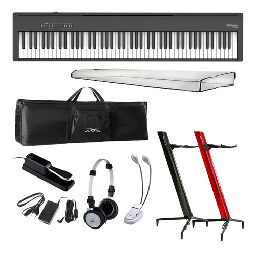 Piano Digital Roland Fp30x Bk Preto 88 Teclas+kit L.oficial