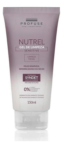 Gel De Limpeza Profuse Nutrel Sensitive 150g Momento De Aplicação Dia/noite Tipo De Pele Normal