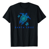 Polera Santa Cruz California Tortuga Tribal Azul Marino