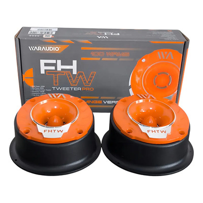 Par De Tweeters Bala War Audio Titanio 200w Fhtw + Aumentos Color Naranja