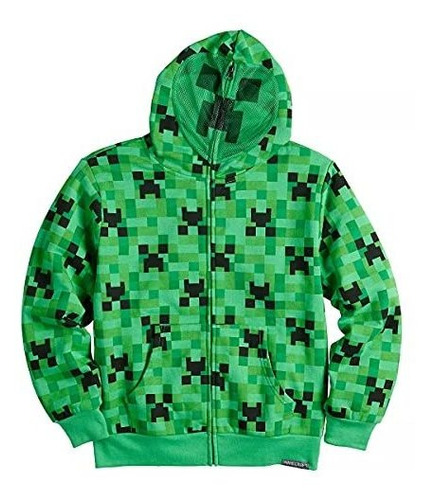 Buzo Talla Medium Para Niño Creeper De Minecraft