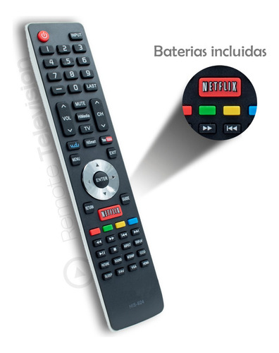 Control Remoto Hisense En-33926a (envio Gratis) + 4 Pilas