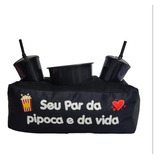 Kit Cinema Dois Copos Personalize Como Desejar Cor Preta Desenho Do Tecido Filme E Séries