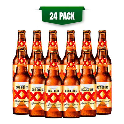 Cerveza Dos Equis Ámbar 24 Botellas De 355ml | MercadoLibre