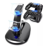 Base De Carga Doble Para Joystick Controles Ps4 Usb Envio S/c