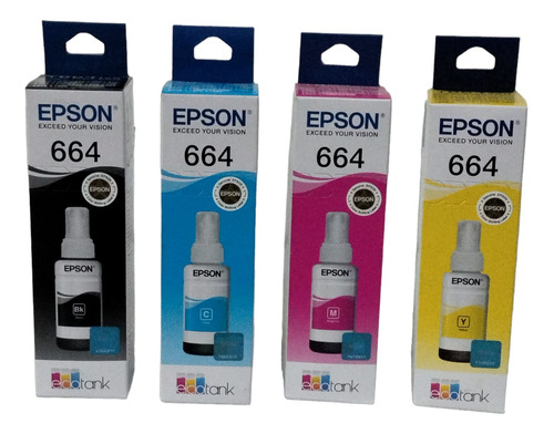 Juego De Tinta Epson 664 T664 Originales