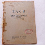 Partitura Piano Bach Invenzioni A Tre Voci Per Pianoforte
