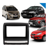 Moldura Painel Fiat Idea Palio Multimidia Radio Dvd 2 Din