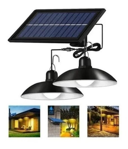 Lamparas Led Solar Colgante 120º C/ Control 240w M2/jp Ideas