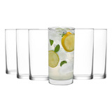 Set 6 Vasos Altos 300ml Glory Lav Vidrio