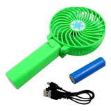 Ventilador Recargable Bateria 18650 Usb Soporte Celular Mesa