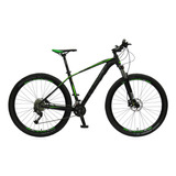 Mountain Bike Oxea Proto R29 18  18v Frenos De Disco Hidráulico Cambios Shimano Alivio M3120 Y Shimano Alivio M3100 Color Negro/verde  