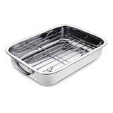 Assadeira Inox Com Grelha Ut0307 40cms Orcil Aço Inox Orcil