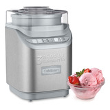 Máquina De Helado Programable De Acero 2l Cuisinart Ice-70p1