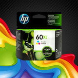 Cartucho 60xl Colorido Original Para Impressora Hp Novo 