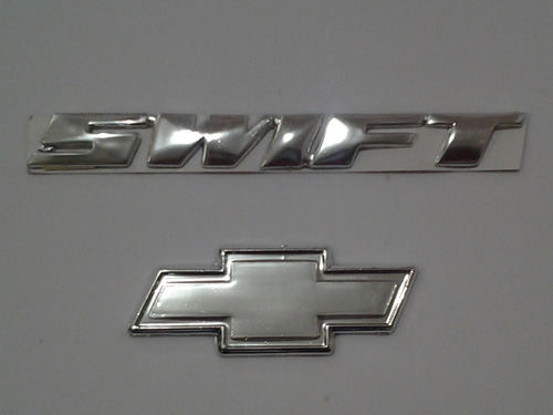 Emblema Chevrolet Swift Y Logo Kit 2 Piezas Cromado  Foto 2