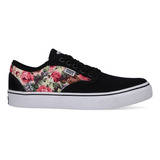 Tenis Mujer Skate Casual Flores Clasico Economico Urbano 