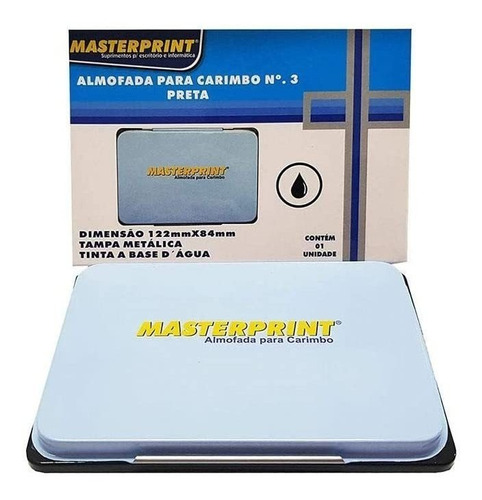 Almofada Para Carimbo Masterprint N3 Preto