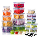 Food Storage Container With Lids   Plastic Airtight Sli...