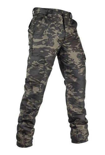 Calça Poly Rip Stop Tática 6 Bolsos Camuflada Multicam Top