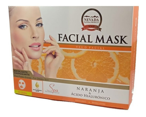 Velo Facial De Naranja 