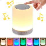 Abajur Led Touch Multicolor Luminária  Caixa  Som Bluetooth