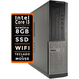 Pc Cpu Computador Dell Optiplex Core I3 / 8gb / Ssd / Wifi