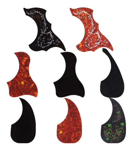 8 Paquete Pickguard Adhesivo Guitarra Acústica Humming...