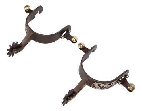 2 Unidades De Western Cowboy Spurs, De Acero Con Bajo Conten