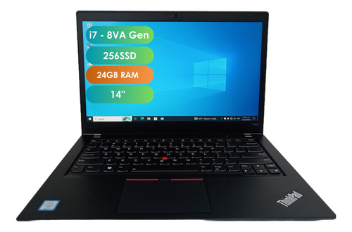 Portátil Ultraliviano Core I7 8gen 256ssd 24gb Lenovo T480s