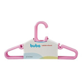 Kit Com 10 Cabides Infantil Rosa Buba - Cia Bebê